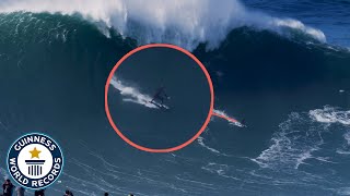 Largest Wave Surfed  Guinness World Records [upl. by Tnecnev]