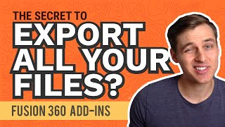 How to BULK Export Fusion 360 Files [upl. by Esile]