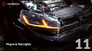 How to Install VW Golf Mk6 Supernova LED Headlights [upl. by Hazlip]