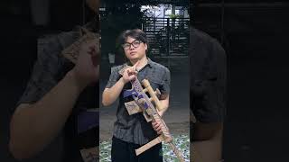 Barrett M82 cardboard model vs AK47 cardboard model papercraft diy [upl. by Sum]