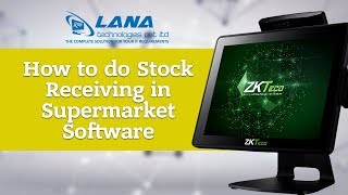 How to do Stock Receiving in ZKPos Supermarket Software Malayalam India [upl. by Marquis]