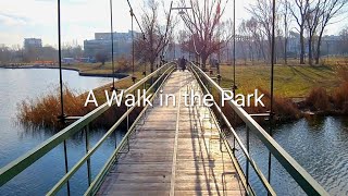 Walking in Constanta Central Park  A Relaxing Sunny Day  Real Nature Sound [upl. by Tillo]