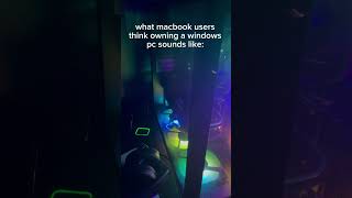 What macbook users think a windows device sounds like Shorts pc funny memes [upl. by Ylak]