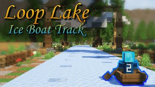 Awesome ice boat race track in Minecraft [upl. by Eahc]