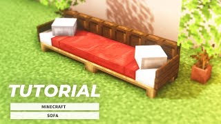 Minecraft Easy How to make a stylish sofaTutorial [upl. by Debor]