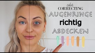 Dunkle Augenringe richtig abdecken  BeautyHacks [upl. by Zoellick390]