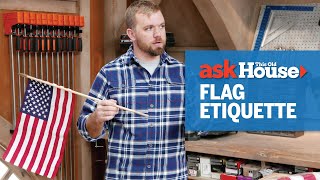 How to Hang the American Flag  Ask This Old House [upl. by Ennobe]