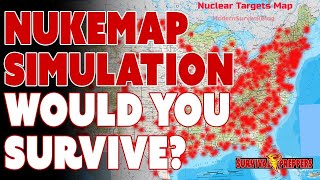 Widespread Nuclear War NukeMap Simulation [upl. by Yartnoed740]