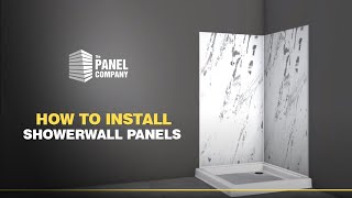 How to Install ShowerWall Panels  Installation Guide  The Panel Company [upl. by Pacificia494]