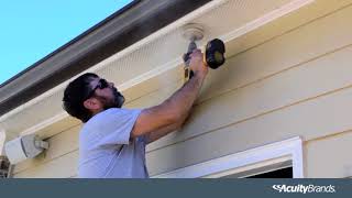 How to Install an Ultra Thin LED Downlight Outdoors  1000Bulbs [upl. by Fae]