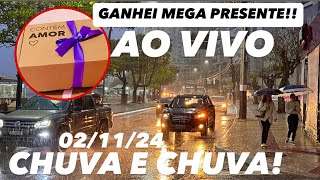 JÁ SAI USANDO Balneário Camboriú AO VIVO CHUVA FORTE 021124 [upl. by Ecila877]