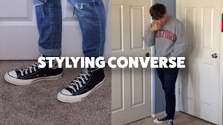 10 Casual Ways To Style HighTop Converse  Outfit Ideas [upl. by Sundstrom]