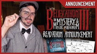 Believathon 3 🔍 2020 Readathon Announcement CC [upl. by Diarmid]