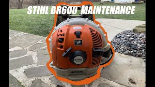 Yearly Maintenance On Stihl BR600 [upl. by Attelrak]