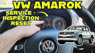 VW Amarok Oil Service  Inspection Reset  How to Reset Oil Service  Inspection Lights VW AMAROK [upl. by Nylaras]