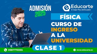 🔴 Curso de Ingreso a la UNIVERSIDAD 📕 Admisión 2025 🏫 📚 Clase 1 🧠 Física [upl. by Yanel286]