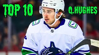 Top 10 Most INCREDIBLE Quinn Hughes Highlights [upl. by Jill104]