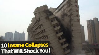 Top 10 Insane Collapses Caught On Camera [upl. by Anemix]