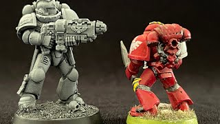 Space Marine true scale conversion First Born model special character bigger than a Primaris [upl. by Juan]