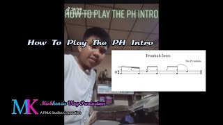 How To Play The PH Intro  Drum Tutorial [upl. by Hamal423]