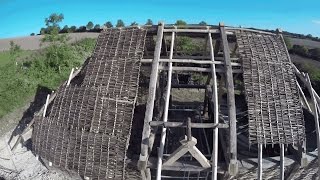 Building a Saxon Longhouse  Butser Ancient Farm UK Part 4 [upl. by Airdnua]