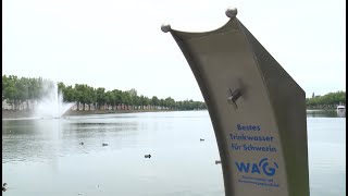 Schwerin WAG installiert zwei moderne Trinkwasserbrunnen [upl. by Klump736]