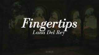 Lana Del Rey  Fingertips lyrics [upl. by Suzan]