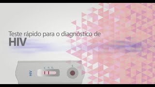 Teste Rápido para diagnóstico de HIV ABON [upl. by Euqram]