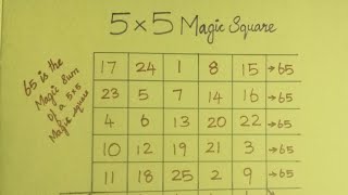 55 Magic Square  Tamil [upl. by Yrogerg]