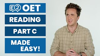 OET MADE EASY  Reading Part C  Questions with Jay [upl. by Yerok]