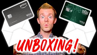 AMAZON PRIME CREDIT CARD UNBOXING Amazon Credit Card  Whole Foods Credit Card Design [upl. by Mail]