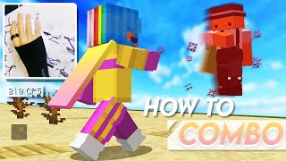 HOW TO COMBO in Minecraft 189 PVP  Combo locking Tutorial [upl. by Ansela]