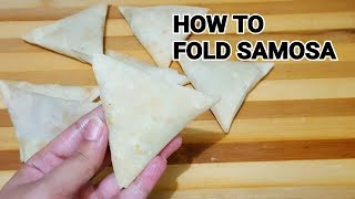 How to Fold Samosa Perfectly  Easy Way Ramadan Special by YES I CAN COOK [upl. by Bencion565]