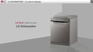 LG Dishwasher  L2 error [upl. by Noxin]