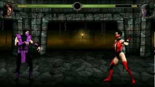 Mortal Kombat 9 2011 Mugen Screen Pack v2  Training  Gameplay HD [upl. by Enidan]