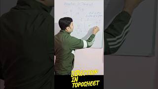 Direction in Toposheet। How to Find Direction in Toposheet icse Class 10 [upl. by Aysan]