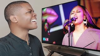 Jazmine Sullivan  quotTiny Deskquot Concert REACTION [upl. by Merritt]