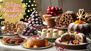 🎄18 Postres NAVIDEÑOS muy FÁCILES Para preparar en casa [upl. by Yetsirhc]