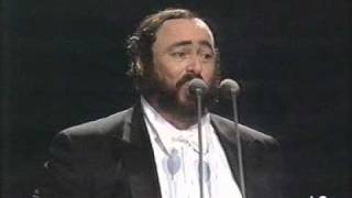 Luciano Pavarotti  La mia canzone al vento  1990  Milano  FIFA concert [upl. by Odnavres]