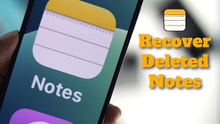 How to recover deleted notes on an iPhone iPhone Notes Disappeared [upl. by Atinek]