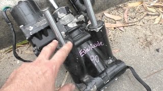 Replacing an Evinrude trim tilt unit [upl. by Diamond]