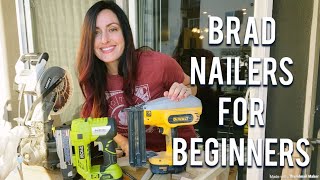 HOW TO USE A NAIL GUN  FOR BEGINNERS PIN nailer VS BRAD Nailer [upl. by Shig]