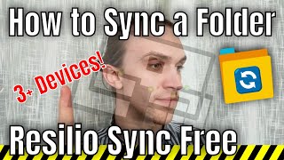 How to Sync a Folder With Resilio Sync Free Between 3 Devices Explained in detail [upl. by Ennahgem]