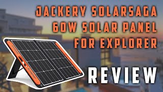 ✅ Jackery SolarSaga 60W Solar Panel for Explorer Review 2021 [upl. by Sarad]