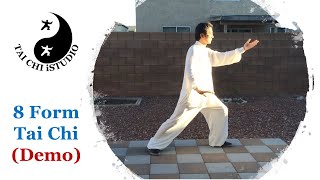 8 Form Tai Chi Demo [upl. by Ynagoham129]