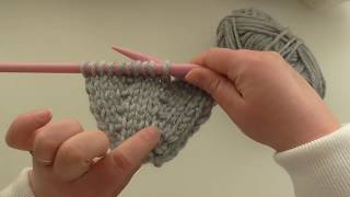 Learn To Knit  Knit into the front amp back of the stitch KFB UK [upl. by Wiltshire898]