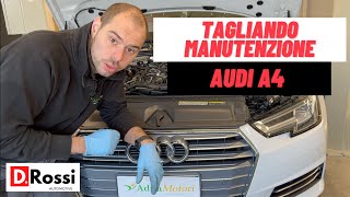 TAGLIANDO MANUTENZIONE COMPLETA AUDI A4 DIESEL 20 LIVELLO OLIO MOTORE CON SENSORE ELETTRONICO [upl. by Sherrill969]