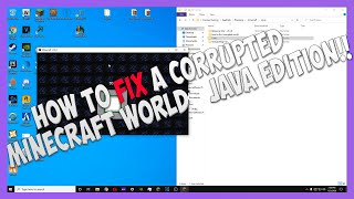 🟣How To Fix A Corrupted Minecraft World Java Edition 2021 [upl. by O'Gowan]