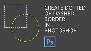 Photoshop  How to Create Dotted Border in Photoshop [upl. by Nivlac]