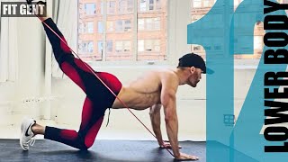 12 Lower Body Exercises for Resistance Bands  NO ATTACHING [upl. by Schug]